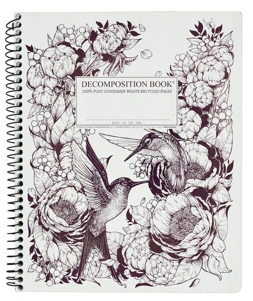 XL Hummingbirds Decomposition Book